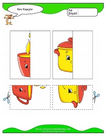 Kes Yapıştır Çalışma Sayfaları
